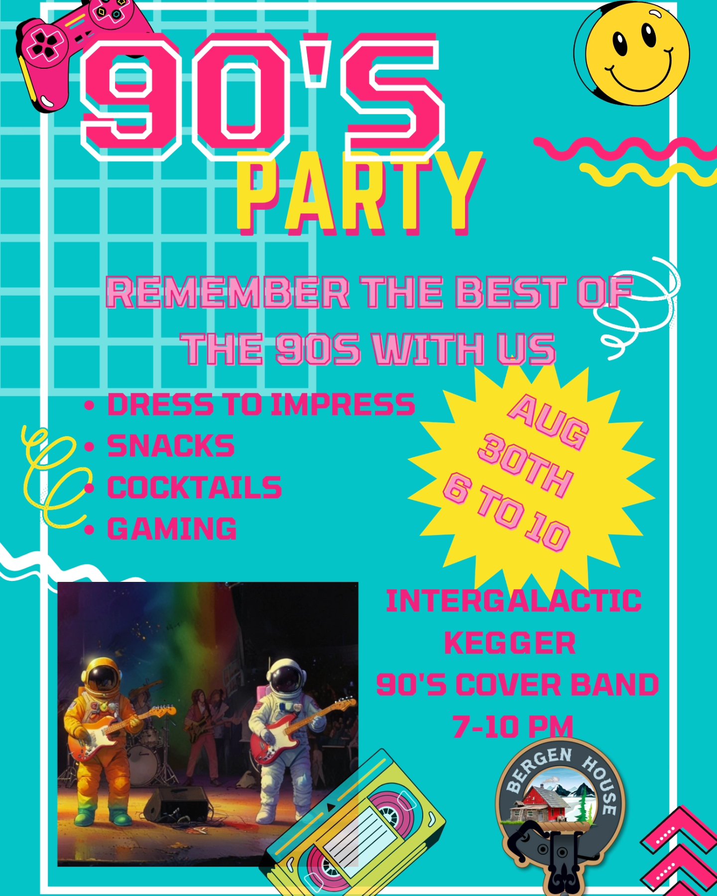 90's Party August 30, 2024